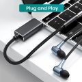 USB to 3.5mm Jack Audio Adapt USB to Aux Cable External Stereo Sound Card Support USB to TRRS 4-Pole Aux Port. 