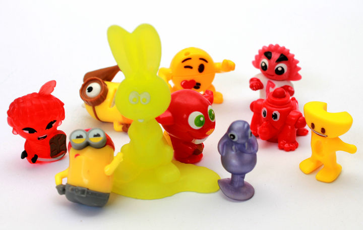 Pack of 10 Different Cartoon Character Toys For kids & Decoration  & Collectibles