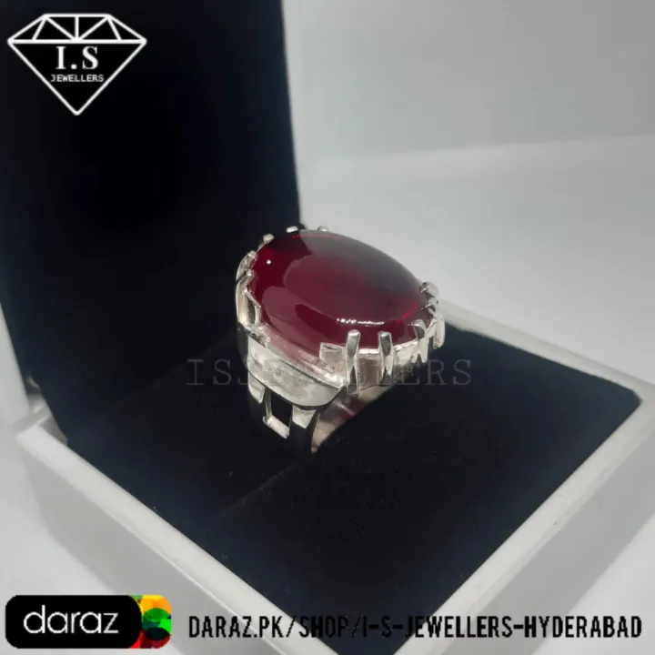 Anari%20Yaqoot%20Ring%20For%20Men%20,%20Big%20Size%20Anari%20Yakoot%20Men%20Ring%20,%20Dark%20Red%20Cabochon%20Ruby%20Ring%20,%20Handcrafted%20Ruby%20Gemstone%20Ring%20-%20Image%204