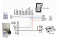 Glass to Glass Drop Bolt Lock Electric Lock For Access Control System. 