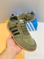 Men's Casual Sneakers with Cream Stripes, Lace-Up Fashion Shoes with Gum Sole for Everyday Wear. 