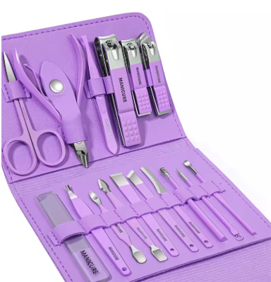 16pcs%20Manicure%20Pedicure%20Grooming%20Kit,%20Nail%20Cutter%20Set%20and%20Nail%20Cutter%20Kit,%20Professional%20Tools%20for%20Hand%20and%20Foot,%20Stainless%20Steel%20Clipper,%20Cuticle%20Nipper%20and%20Nail%20File,%20Complete%20Nails%20Care%20Tool%20Set%20for%20Home%20and%20Travel%20-%20Image%202