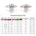 【shengxiong6525】Women's Solitaire Rings big oval silver gold wedding bridal rings cubic ring diamond eternity promise rings. 