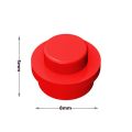500pcs DIY Building Blocks 1x1 Round Plate MOC Pixel Art Kit Brick Bulk Compatible 4073 Anime Figure Enlighten Gift for Children. 