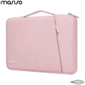 MOSISO Laptop Sleeve 13.3" - 14" Inch Compatible with MacBook Air/Pro, 13-13.3-13.6-14 inch Laptop, Compatible with MacBook Pro 14 Inch M3 M2 M1 Pro Max 2023-2021 Notebook, Laptop Sleeve Multifunctional Handbag - Rose Quartz. 