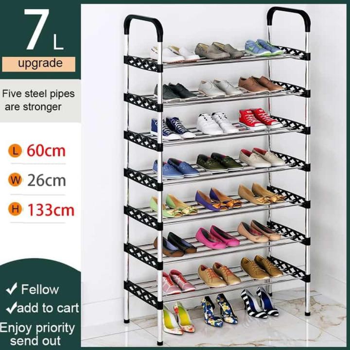 7 layer Multilayer Combination Shoe Rack Space Saving Storage Shoes Stand Holder Living Room Furniture Household Shoe Organizer Shelf