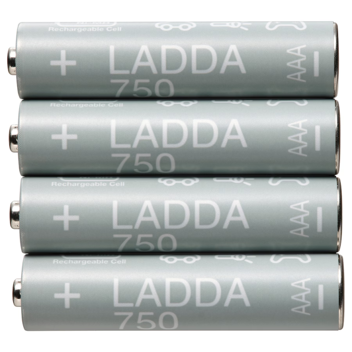 AAA Battery Cell Ikea Rechargeable battery HR03 AAA 1.2V 750mAh AA battery Rechargeable battery HR06 AA 1.2V  1900mAh