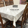 8 Chairs Rectangle (54 x 104) Inches Fancy Dining Table Cover Sheet | Plastic Sheet | Table Sheet Plastic | Table Cloth | 8 Seater Dining Table Cover | Dining Table Sheet Plastic | Dastarkhwan Sheet Plastic. 