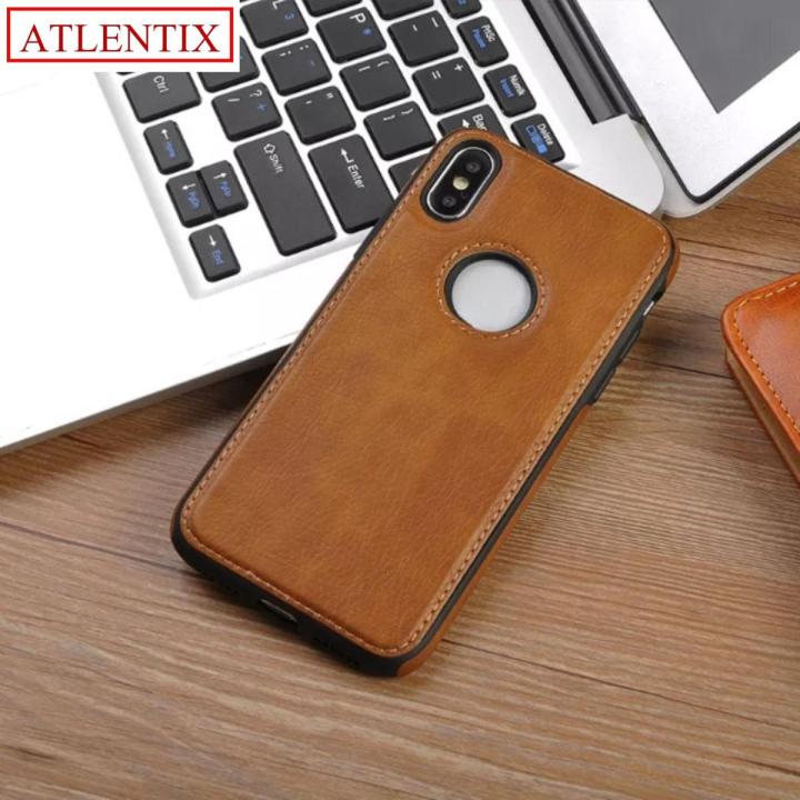 Atlentix Exclusive Iphone X Cover Leather Case For All Businessman Non-Damaging Iphone X Case Slim & Stylish Back Cover