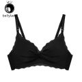 Girls Wireless Bra Anti-slip Breathable Push Up Underwear Adjustable Seamless Detachable Double Strap Lingerie. 