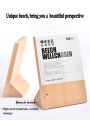 【linfang store】SVIAO Label Price Plate QR Code Wooden Coffee Restaurant Store Display Box Logo Shelf Customizable Logo. 