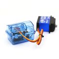 Blue Plastic Waterproof Receiver Receiving Box for Huanqi 727 / Slash RC Car Upgrade Parts. 
