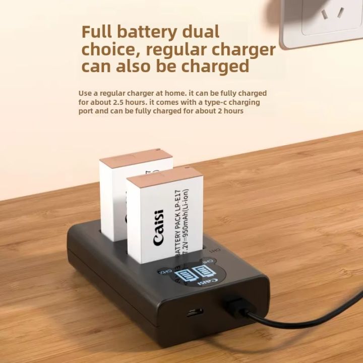 1%20Piece%20Caisi%20Battery%20Canon%20LP-E17%20with%20C%20type%20Charging%20Port%20(950mah)%20-%20Image%203