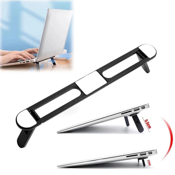 Foldable Laptop Stand Base for MacBook Lenovo Laptop Stands Universal Notebook Plastic Bracket Adhesive Desktop Cooling Holder