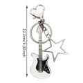 Harajuku Y2k Guitar Love Heart Star Key Chain for Women Sweet Cool Trend Pendant STARLITE. 