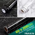 FRAKIN 60x200cm Wall Paper Waterproof Heat Resistant Self Adhesive Anti Oil Kitchen Wallpaper Marble Sheet for Kitchen. 