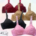 Pink Color Premium Quality Cotton Bra With Imported Material Non Padded for Girls Wire Bras Single Color Brazier Underwear Blouse Undergarments for Women for Girls. 
