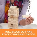 Kids and Adult Gaming Jenga Game Stacking Tumbling (Jenga tower wooden Blocks). 