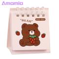 Amamia Standing Flip Calendar Cute 2023 Small Stand Up Desk Calendar. 