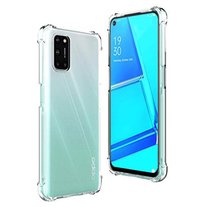 Oppo A52 Back Cover Transparent Extra Bumper Anti Shock Soft Crystal Clear Case For A52