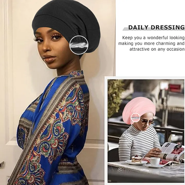 Satin%20Lined%20Bonnet%20Hat%20For%20Women%20Men%20Soft%20Adjustable%20Sleeping%20Hat%20Curly%20Hair%20Care%20Unisex%20Silk%20Night%20Hair%20Cap%20Muslim%20Turban%20HatNIUMAO%20-%20Image%208