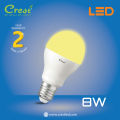 Crest LED BULB LIGHT 8W B22/E27 (3000K/6500K). 