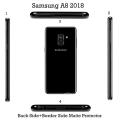 Samsung Galaxy A8 2018 Back Matte Protector with side Coverage Protectors For Samsung Galaxy A8 2018 - Back Protector. 
