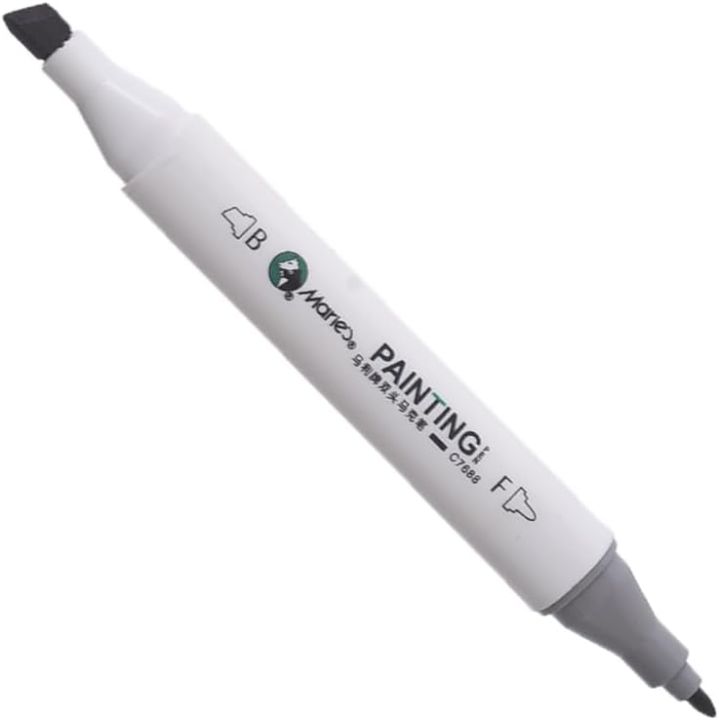 Marie's Alcohol Markers Dual Tips Permanent Art Markers Pen Warm Grey WG4 for Kids & Adult, Alcohol-Based Highlighter Pen Sketch Markers for Painting, Coloring, Sketching and Drawing