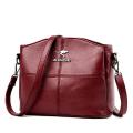 【Youth Middle-Aged and Elderly Women's Bags】Kangaroo Authentic Leather Tactile Feel Women's Shoulder Messenger Bag Mummy BagPUSoft Leather. 