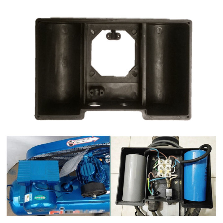 Electric Air Compressor Capacitor Box Junction Box Motor Junction Box Single-phase Air Pump Plastic Convenient-Angelia