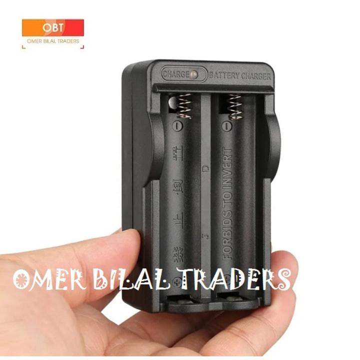 Universal 2 Slot Battery USB Charger With LED Light Smart Charging For Rechargeable Batteries Li-Ion 18650 Battery Charger