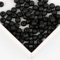 6-16mm Matte Black Acrylic Pearl Round Beads Imitation Pearl Beads for Jewelry Making. 
