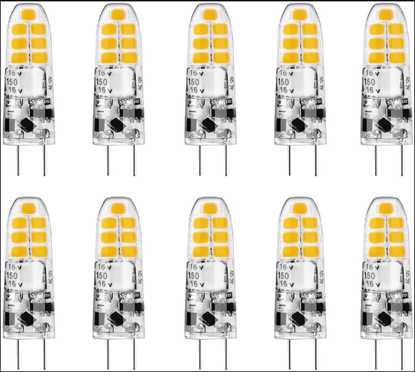 20 Pack G4 Led Bulbs 3W Equivalent to 30W,16 LEDs,300 Lumens, 360 ...