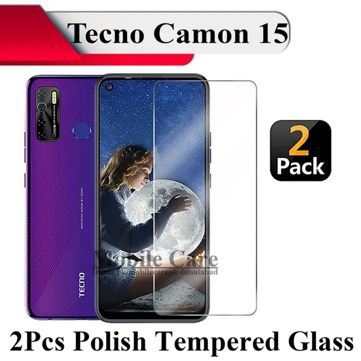 2Pcs%20Tecno%20Camon%2015%20Tempered%20Glass%20Screen%20Protector%20Premium%20High%20Quality%20Polish%20Glass%20For%20Tecno%20Camon%2015%20-%20Image%205
