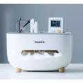 【FUN LIVE】 [GFS] Ecoco Toilet Paper Holder Waterproof Tissue Box Wall-Mounted Paper-Towel Dispenser For Bathroom Home Storage Rack Tissue Holder. 