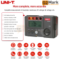 UNI-T UT501A Insulation Resistance Tester 1000V Megohmmeter 5GΩ Ohm Meter Professional Digital Ohmmeter Electrical Megometer. 