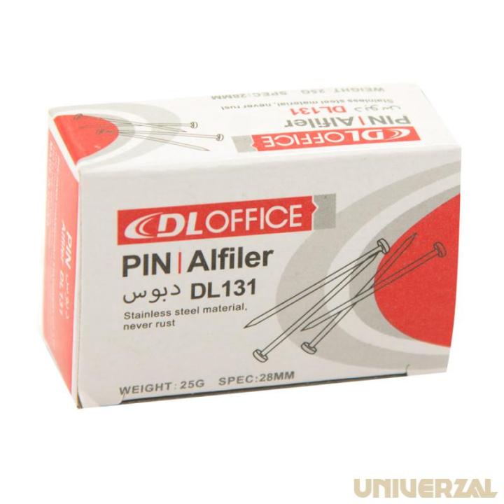 DL OFFICE PIN ALFILER 25G 28MM DL131