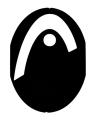Head Logo - Stencil - Black Squash. 