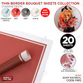 20 Pcs Flower Bouquet Thin Border Style Sheet Collection, Gift Wrapping Paper, Flourish Sheet Bouquet Supplies Weddings, Engagement, Nikkah, Anniversary, Valentines Day, Birthday Parties,  DIY Craft & Art Decor Fresh Flowers Gifting : sOeV7f6E. 