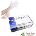 DISPOSABLE LATEX EXAMINATION GLOVES 100 pcs. 