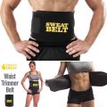 Women Men Body Shaper Sweat Belt Premium Waist Trimmer Sweet Sweat Premium Waist Trimmer Belt (Small) Invisible Tummy Trimmer Waist Belt - Black best and high quality 100% smart unique and professional product. 