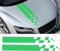 Bonnet Car Sticker-Rectangular Chess Pattern-Car Sticker-Car Decal-sticker for a Car-Bonnet Sticker. 