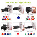 LENCENT 2 X Pakistan/World to US Travel Adapter from Pakistan/UK/Europe/China/Australia to 3 Pin US Plug Adapter Charger Converters. 