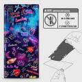 Samsung Galaxy Note 10 Plus Back Skin - Design 1 - Neon Galaxy Skin Wrap Back Sticker. 