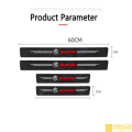 SUZUKI LOGO CARBON FIBER SILL PROTECTOR 4 Pcs -SCUFF PLATE CARBON FIBRE, PROTECT DOOR ANTI SCRATCH FOR CARS (SUZUKI). 