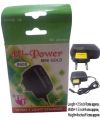 Mobile Phone Charges Hi-Power 8600 Hi-Speed IC 13003 Mini Gold Seven Light Charger for Android/Samsung Black Plastic QWIS-1001-20 QUALITY WEB PLACE. 