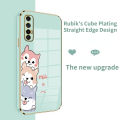 Case for Oppo Reno 2 2Z 2F 4F 4Z3Pro 4G 5G 4 Lite New Electroplating Phone Straight Edge Soft Cover Corgi Non-Slip with Lanyard. 