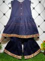 Kids Girl Designer Sharara Suit Top design Baby frock Ghrara dress ghrara dress for baby girls Baby frock for summer 3to4 year baby dress garara for girls ( Size 3 Yrs To 9 Yrs). 