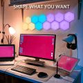 1Set RGB LED Quantum Lamp Hexagon Light Touch Sensor LED Honeycomb Light Colorful Modular Night Light. 