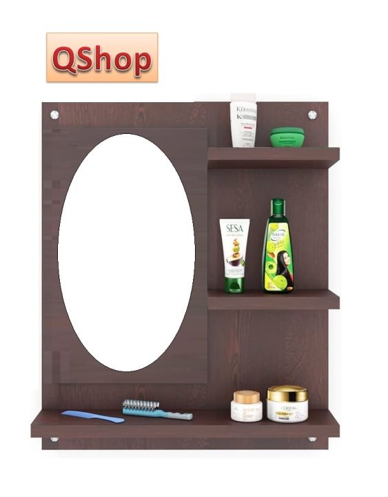 Wall Mounted Fabulous mirror with shelves Dressing Table /Wooden ...